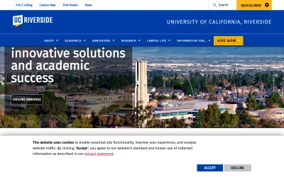 ucr.edu screenshot