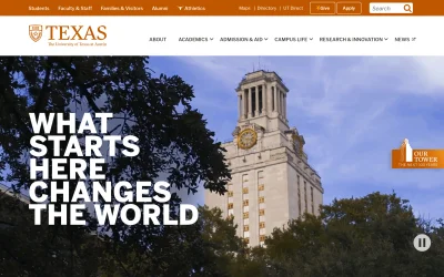 utexas.edu screenshot