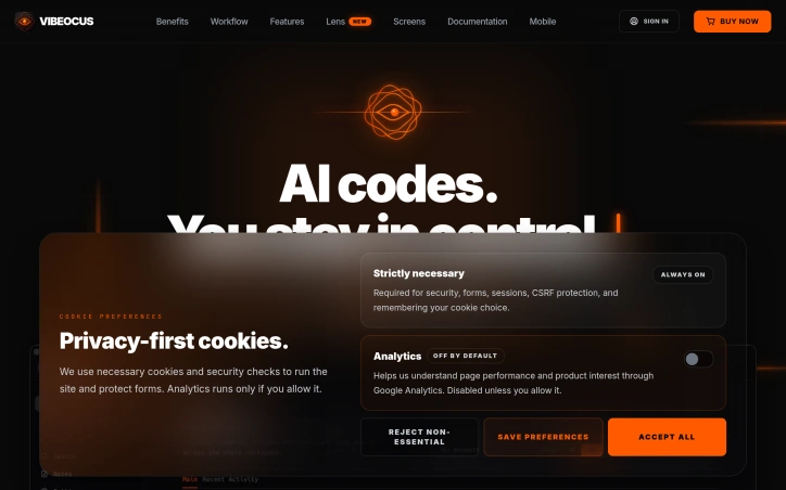 vibeocus.com screenshot