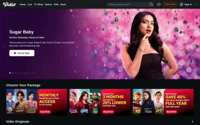 vidio.com screenshot