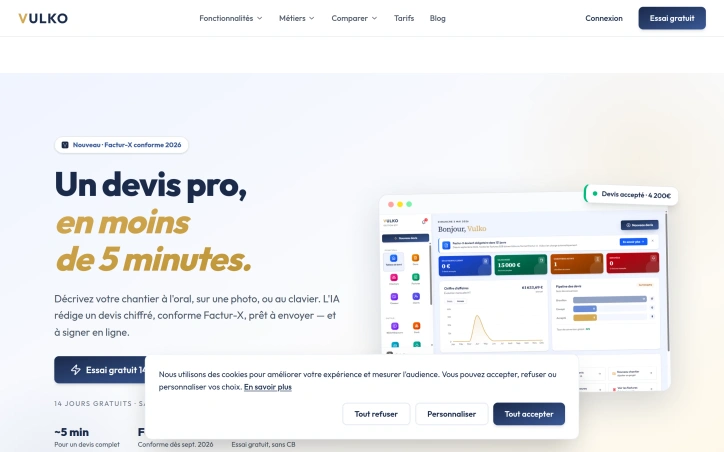 vulko.fr screenshot