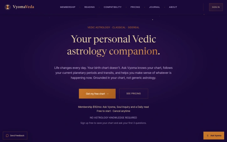 Preview of vyomavedaastro.com