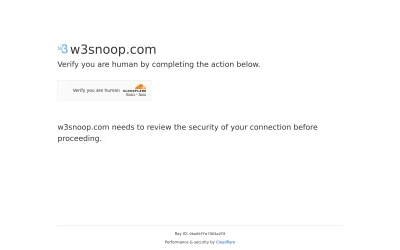 w3snoop.com screenshot