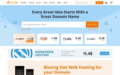 whois.com screenshot