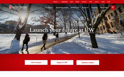 wisc.edu screenshot