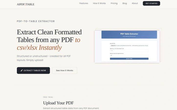 Preview of www.aipdf2table.com