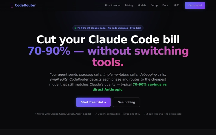 Preview of www.coderouter.io