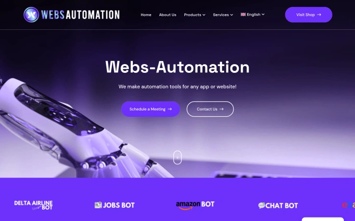 www.websautomation.com screenshot