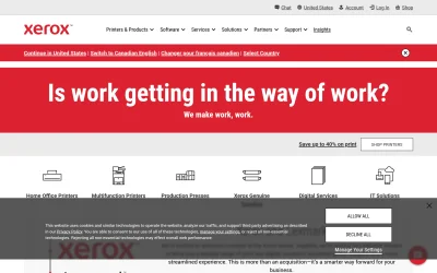 xerox.com screenshot
