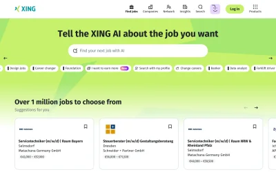 xing.com screenshot