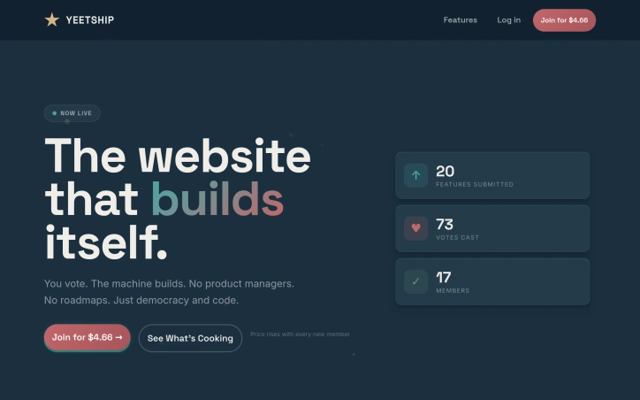 yeetship.com screenshot