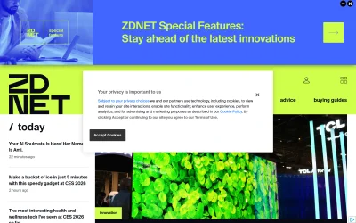zdnet.com screenshot