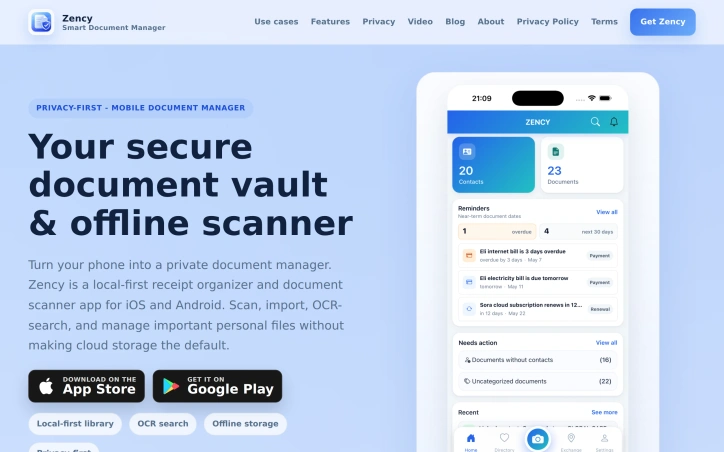 zencyapp.com screenshot