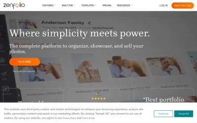 zenfolio.com screenshot